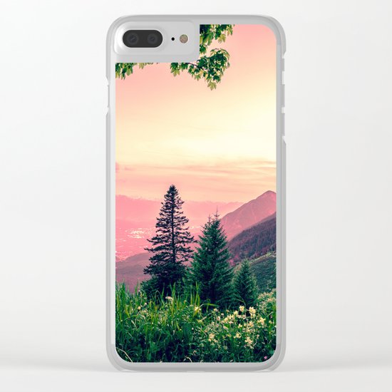 Alpine Fairytale Clear iPhone Case