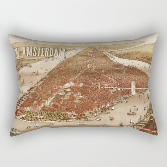 New Amsterdam - 1880 Rectangular Pillow