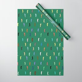 Retro Golf Pattern Wrapping Paper