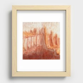 at the mosque Recessed Framed Print