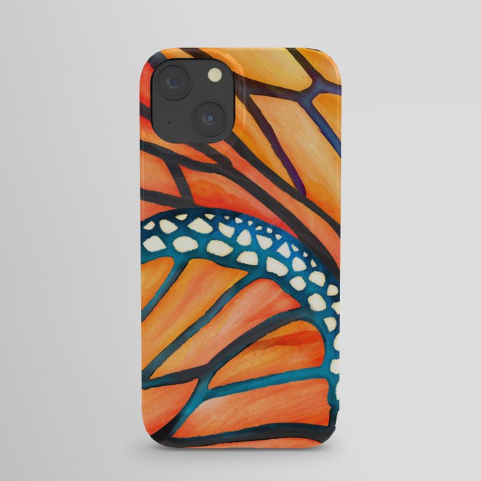 Monarch Butterfly Wings Watercolor Abstract iPhone Case