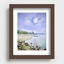 morning at the beach Recessed Framed Print