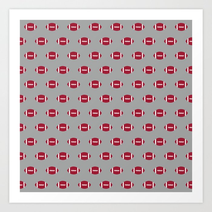 Alabama Football University Of Alabama Crimson Tide College Football Gifts Art Print