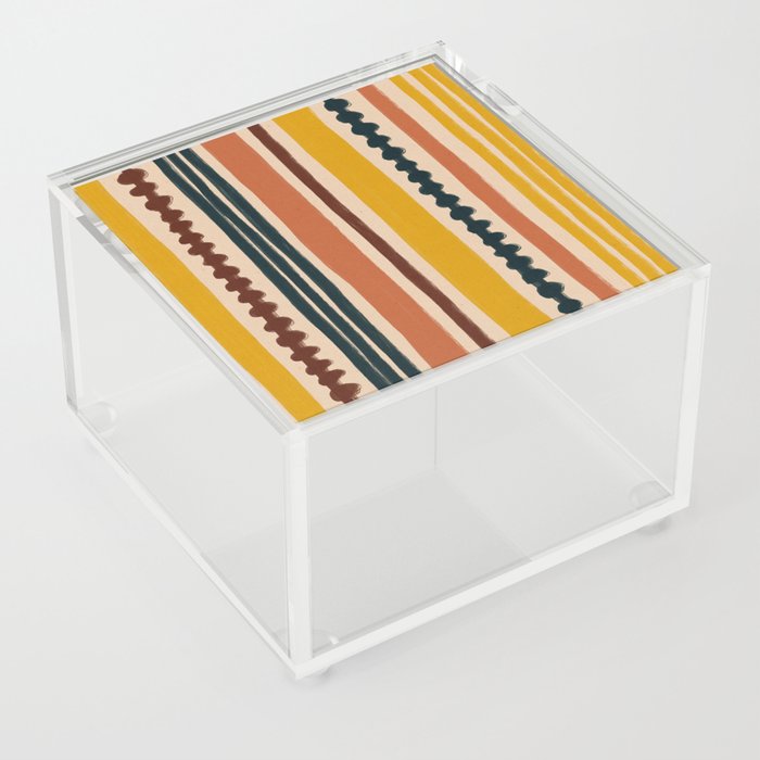 Mix of Stripes #7 Acrylic Box