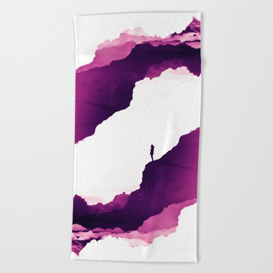 Purple Isolation Beach Towel