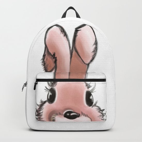 Pink rabbit Backpack