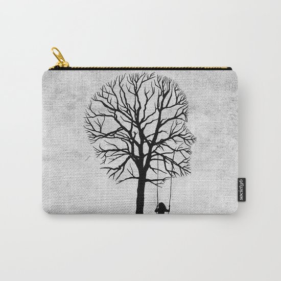 if my memory serves me right (black and white) Carry-All Pouch