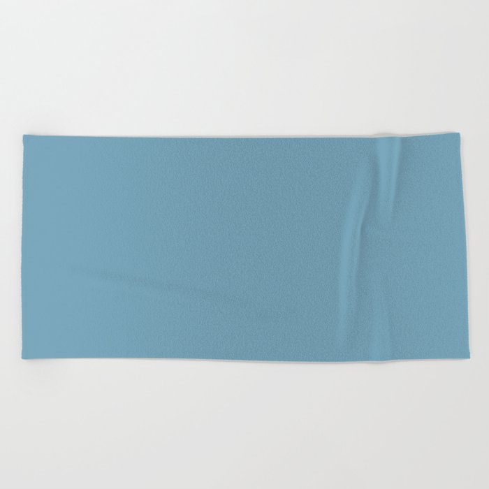 Air Superiority Blue pastel solid color modern abstract pattern  Beach Towel