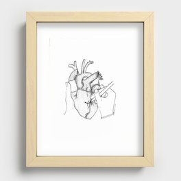 Can I occupy you? Recessed Framed Print
