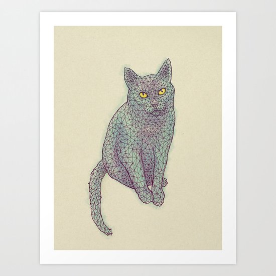 Polycat Art Print