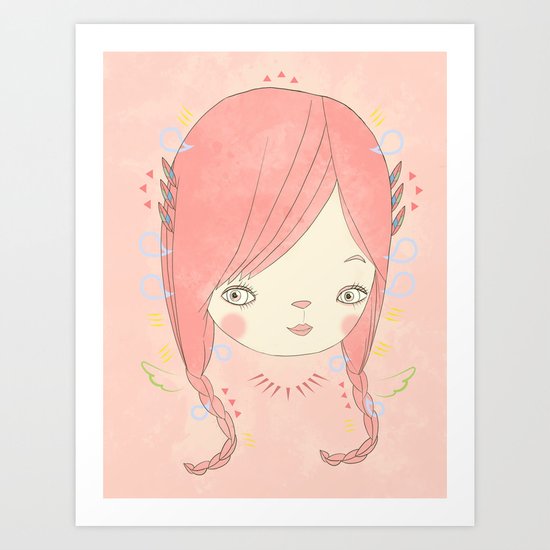 소녀 THIS GIRL Art Print