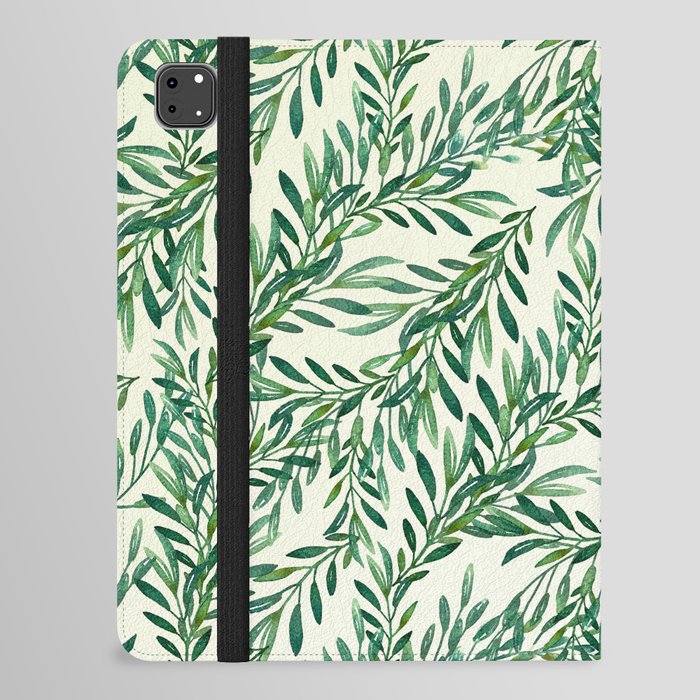 Forever Green Leaf Leaves iPad Folio Case