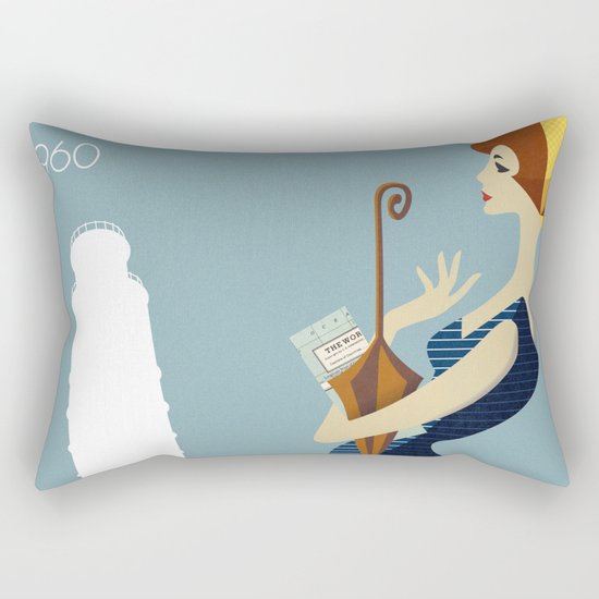 Italy 1960 Rectangular Pillow