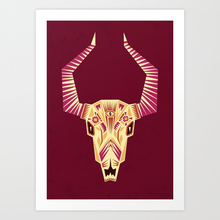 Discover the motif SUGAR BULL by Yetiland  as a print at TOPPOSTER