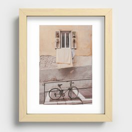 Bicycle in Old Nice, France Recessed Framed Print