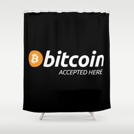 Bitcoin Accepted Shower Curtain