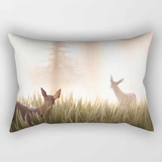 let it go, my deer Rectangular Pillow
