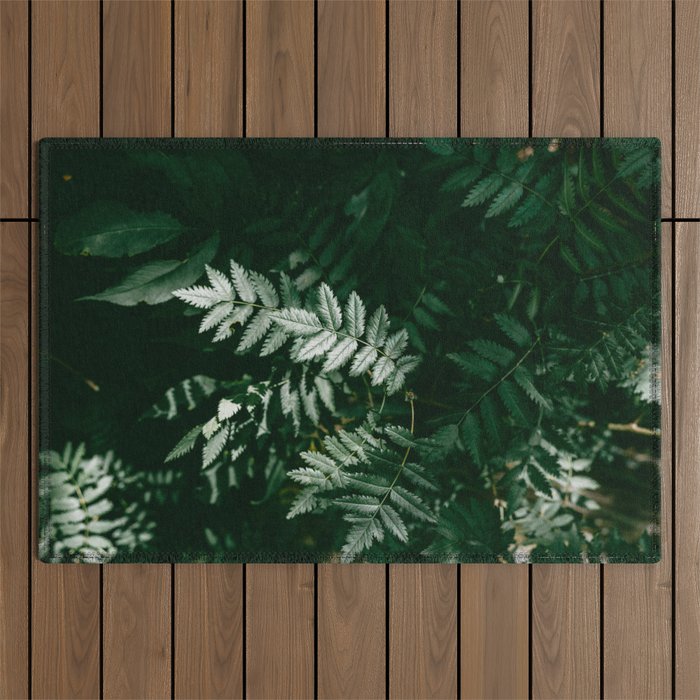 PNW Forest Ferns | Nature Photography Outdoor Rug