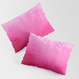 Modern fuchsia watercolor paint brushtrokes Pillow Sham