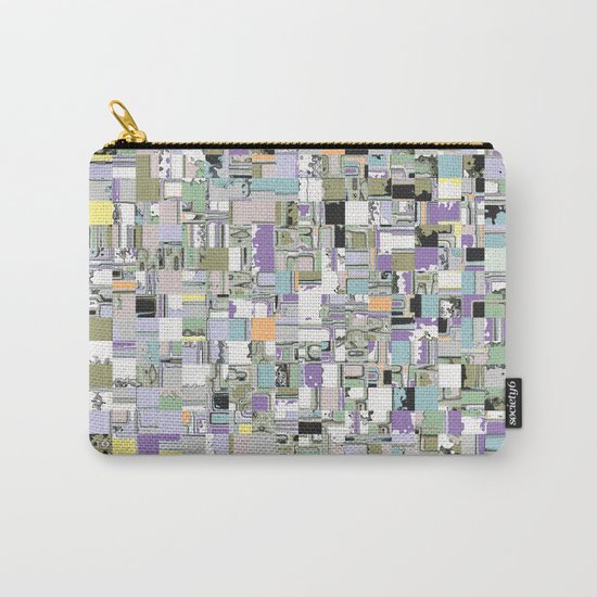 Chaotic Geometric Tiles Carry-All Pouch