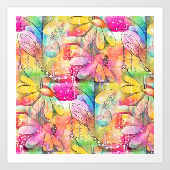 Flowers Dreams Art Print