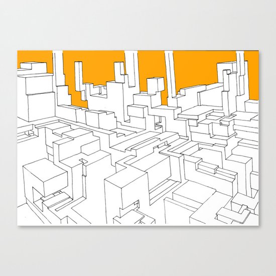 1.01 b&w&o Canvas Print