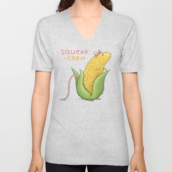 Squeak-corn V Neck T Shirt