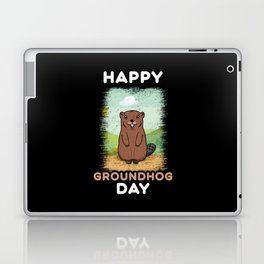 Kawaii Groundhog Rodent Happy Groundhog Day Laptop Skin