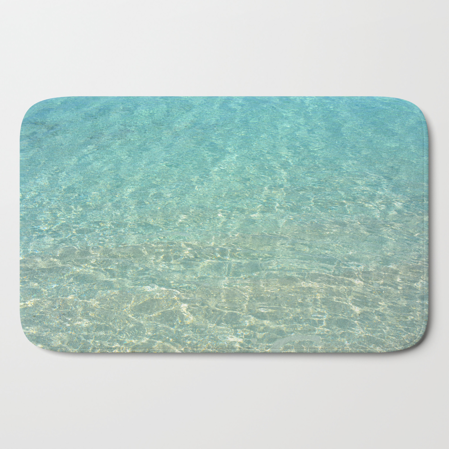 turquoise bath mat