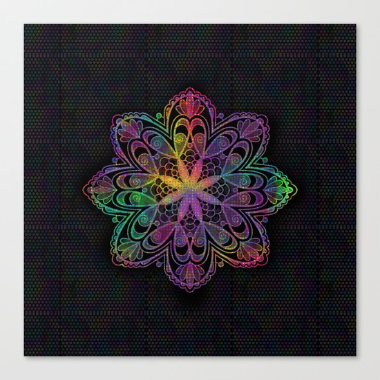 Kaleidoscope Mandala Canvas Print