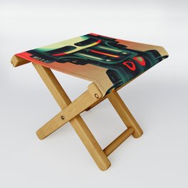 Retro-Futurist Robot Folding Stool