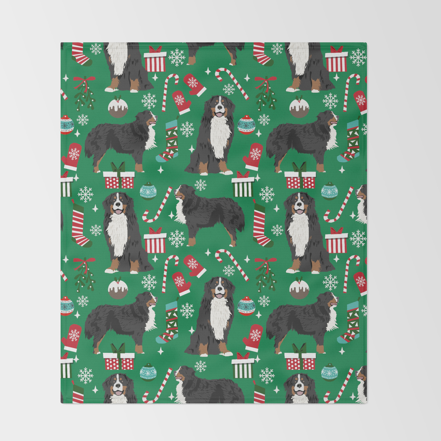 bernese mountain dog throw blanket