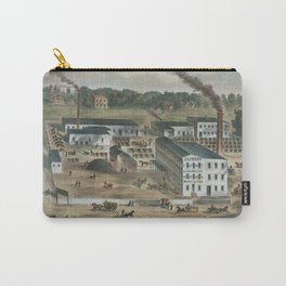 J.H. Perry. Manufacturer of the Ox Brand patent & enamelled leather, Vintage Print Carry-All Pouch