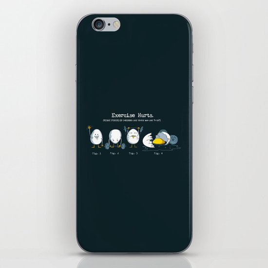 Exercise Hurts iPhone & iPod Skin