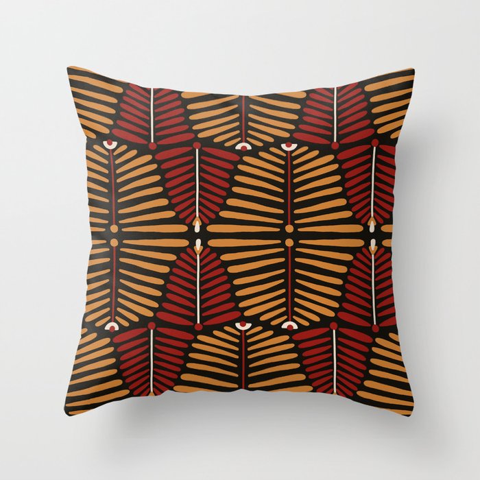 African Styles Pattern 6 Throw Pillow