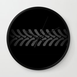 Black Tyre Marks Wall Clock