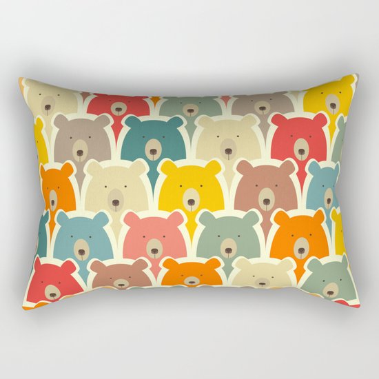 Bears cartoon pattern Rectangular Pillow