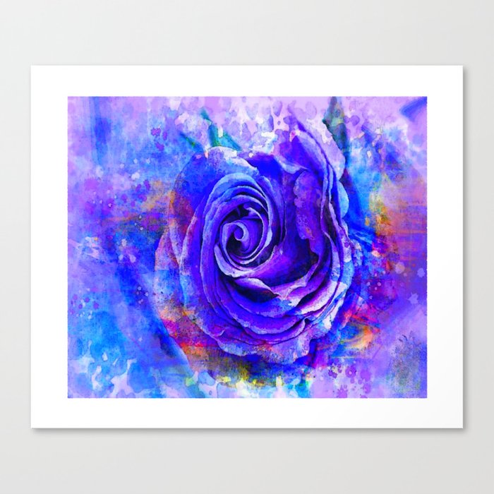 Purple Rose Canvas Print By Nicnak0x0 Society6 Purple Rose Canvas Print