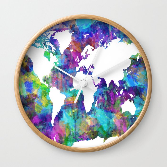 world map Wall Clock