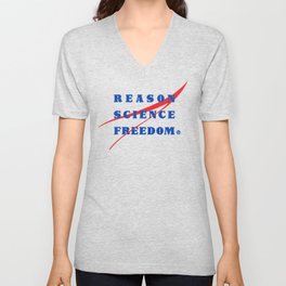 REASON SCIENCE FREEDOM V Neck T Shirt