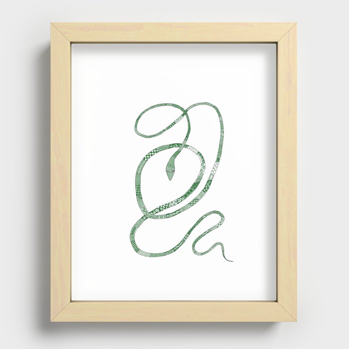 Vine Snake Recessed Framed Print