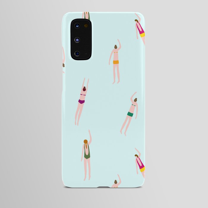 Swimmers in the pool Android Case