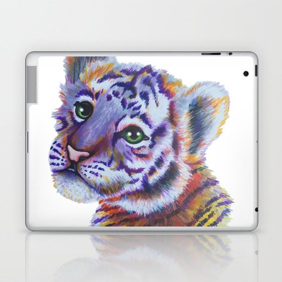 Colorful Tiger Cub Laptop & iPad Skin