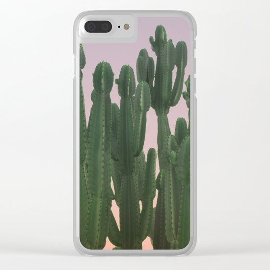 Wild Cactus Clear iPhone Case