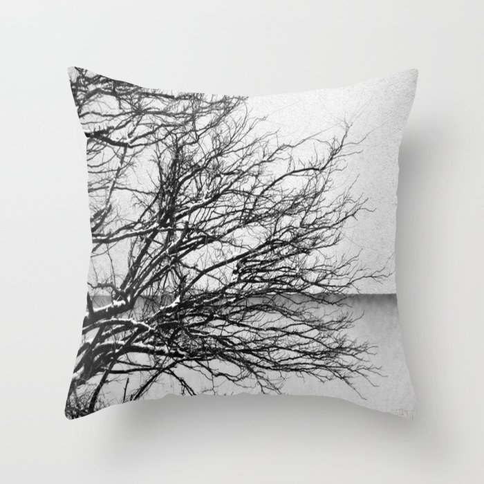 No Leaves Throw Pillow