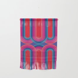 70's purple lines Wall Hanging