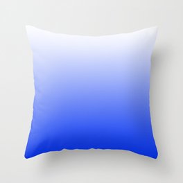 BRIGHT BLUE OMBRE COLOR Throw Pillow