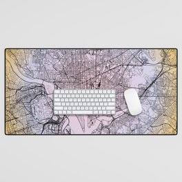 Washington DC - Gradient City Map Desk Mat