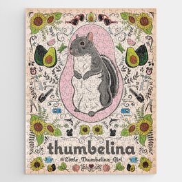 Little Thumbelina Girl: Thumb's Favorite Things in Color Jigsaw Puzzle