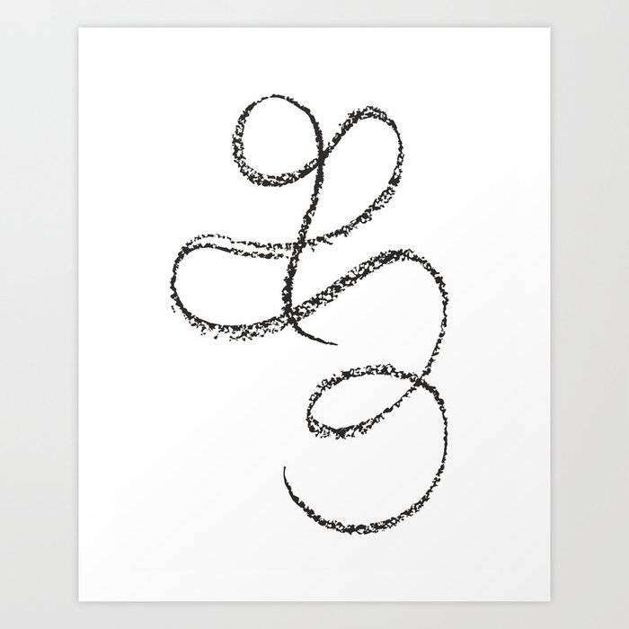 One Line Drawing Abstract Art Art Print By Siretmr Society6
